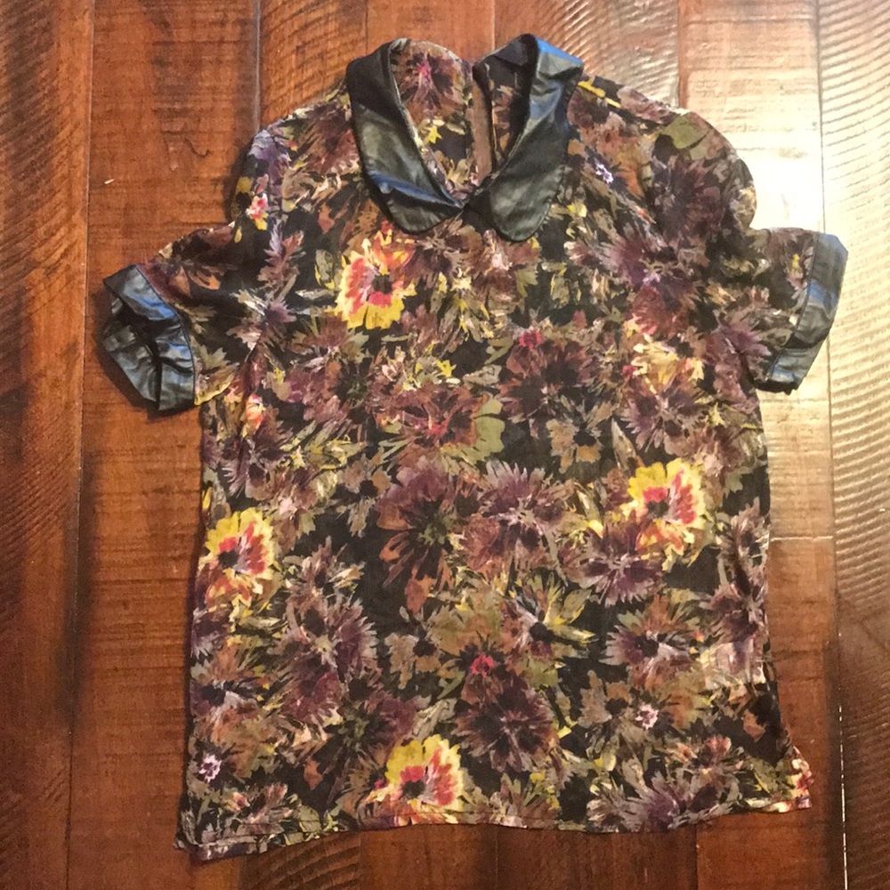 JACK Floral See Through Top Sz XS
